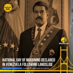 President of Venezuela Nicolás Maduro has declared three days of national mourning following a landslide on Sunday that killed at least 22 people and left more than 50 missing in the north central state of Aragua.
